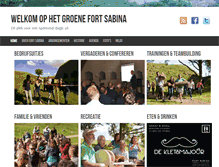Tablet Screenshot of fortsabina.nl